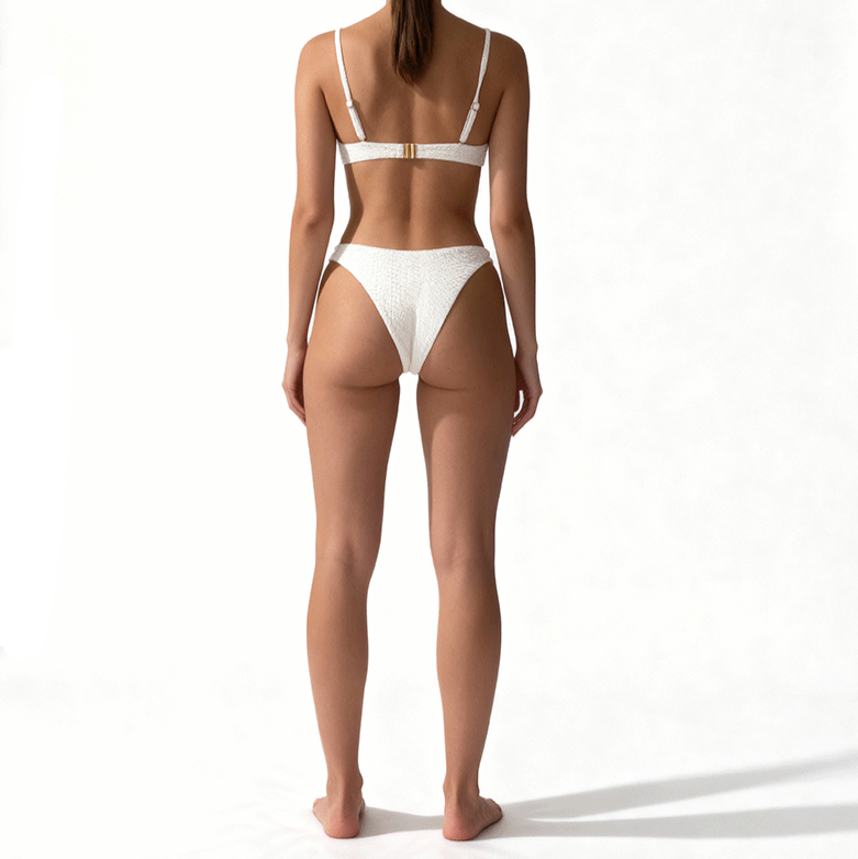 Luce V Bikini Bottom in Ivory