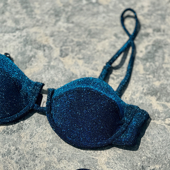 Luce Balconette Bikini Top in Notturno