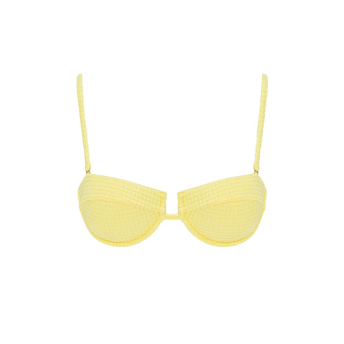 Luce Balconette Bikini Top in Citrino