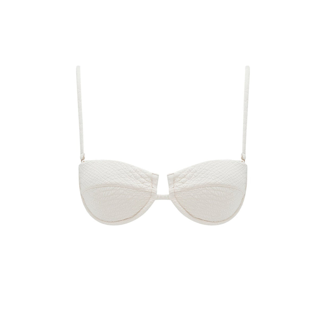Luce Balconette Bikini Top in Ivory