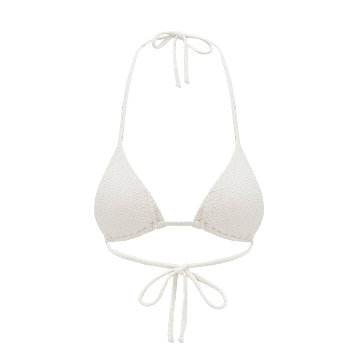Nodo Triangle Bikini Top in Ivory