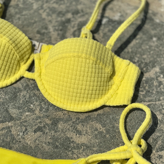 Luce Balconette Bikini Top in Citrino