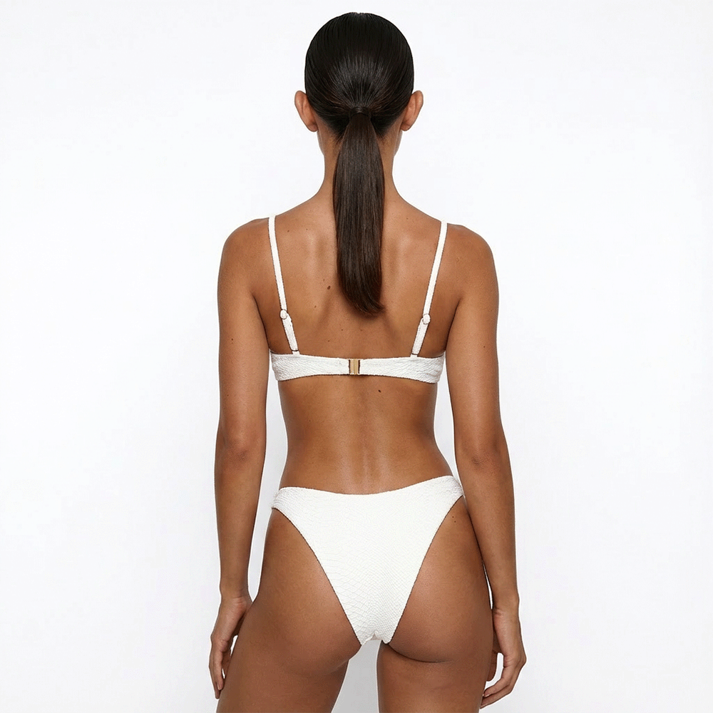 Luce V Bikini Bottom in Ivory